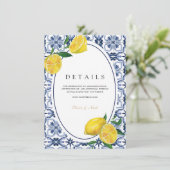 アマルフィコースト地中海のレモンタイル詳細 エンクロージャーカード (スタンド正面)