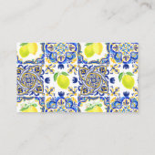 アマルフィコースト地中海のレモンタイル詳細 エンクロージャーカード (裏面)