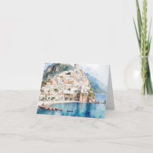 アマルフィコースト イタリアン レモン メディテレーニアン サンキューカード (裏面)