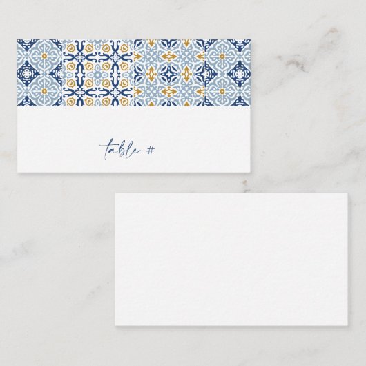 アマルフィタイルサマーフラット座席表 名刺 (正面/裏面)