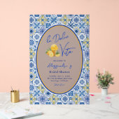 アマルフィタイルズサマーイタリアンブライダルシャワー アクリルサイン (ウェディング)