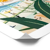 アマルフィトラベルプリント，イタリアアマルフィコーストウォールアート ポスター (角)