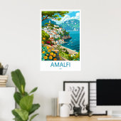 アマルフィパークポスター スキー 旅行 ナショナルビンテージ ポスター (ホームオフィス)