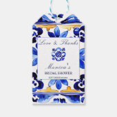 アマルフィビエトリイタリアンブライダルシャワーの好意 ギフトタグ (正面)