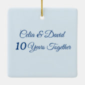 アマルフィポジターノロマンチック旅行記念日ギフト セラミックオーナメント (裏面)