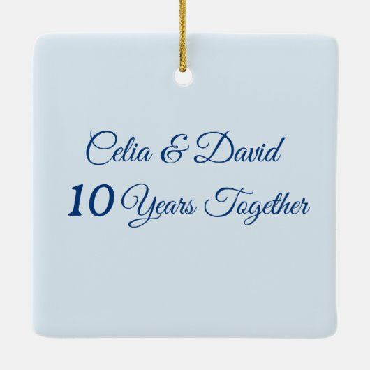 アマルフィポジターノロマンチック旅行記念日ギフト セラミックオーナメント (裏面)