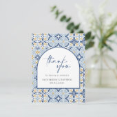 アマルフィポジター地中海のノブルータイル サンキューカード (スタンド正面)