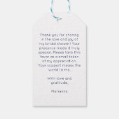 アマルフィマジョリカブルータイルレモンブライダルシャワー ギフトタグ (裏面)