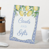 アマルフィレモンのカードとギフトウェディングシャワー 台座サイン (インサイチュ)