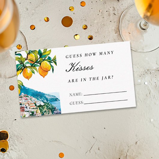 アマルフィレモンハウズキスブライダルシャワー エンクロージャーカード