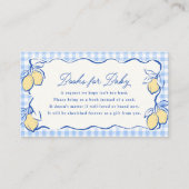 アマルフィレモン ブルーギンガムの赤ちゃん本 エンクロージャーカード (正面)