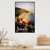 アマルフィヴィンテージ旅行ポスター1910-1920 ポスター (キッチン)