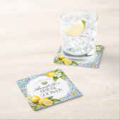 アマルフィーコースト イタリアン ブライダルシャワー テーブル デコ スクエアペーパーコースター (インサイチュ)