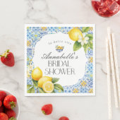 アマルフィーコースト イタリアン ブライダルシャワー テーブル デコ スタンダードランチョンナプキン (インサイチュ)