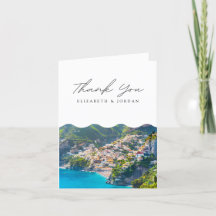 アマルフィーコースト イタリア 無地 感謝カード
