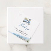 アマルフィーコースト イタリア 青いベスパ お礼カード フェイバータグ (インサイチュ)