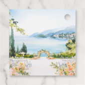 アマルフィーコースト イタリア 青いベスパ お礼カード フェイバータグ (裏面)