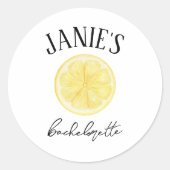 アマルフィーコースト ブライズパーティー | レモン ラウンドシール (正面)