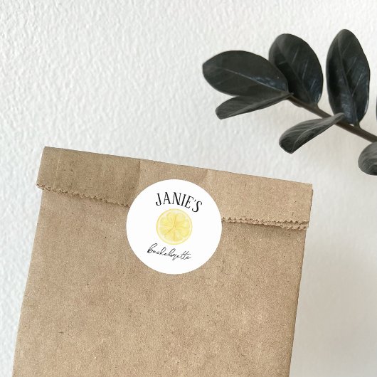 アマルフィーコースト ブライズパーティー | レモン ラウンドシール