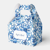 アマルフィーコースト ブルー ホワイト タイル イタリア フェイバーボックス (裏面サイド)