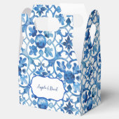 アマルフィーコースト ブルー ホワイト タイル イタリア フェイバーボックス (オープン)