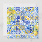 アマルフィーコースト | メディテラニアンタイル カラーパレット 招待状 (裏面)