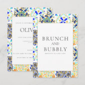 アマルフィーコースト メディテレーニアンタイル ブライダルシャワー カード (正面/裏面)