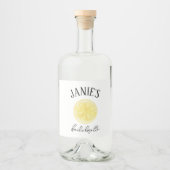 アマルフィー海岸 バチェロレッテパーティー | レモン リキュールボトルラベル (正面)