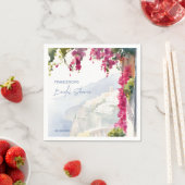 アマルフィー海岸 メディテラニアン イタリアン ブライダルシャワー スタンダードカクテルナプキン (インサイチュ)