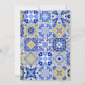 アマルフィ地中海のコーストレモンブライダルシャワー 招待状 (裏面)