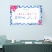 アマルフィ地中海のタイルブライダルシャワーバナー 横断幕 (トレードショー)