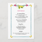 アマルフィ地中海のフローラ結婚の詳細 エンクロージャーカード (正面)