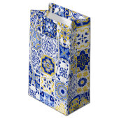 アマルフィ地中海のブルータイルレモンありがとう スモールペーパーバッグ (裏面アングル)