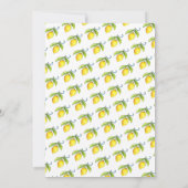 アマルフィ水彩レモンのヴィンテージ結婚式 招待状 (裏面)