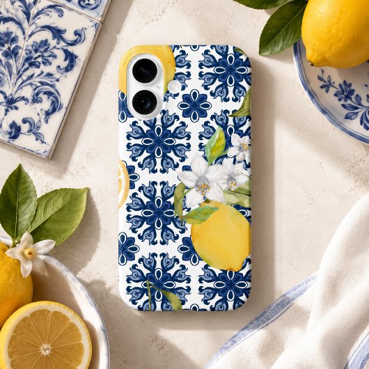アマルフィ海岸のタイル柄iPhoneケース Case-Mate iPhoneケース