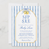 アマルフィ海岸のブルーレモンのSip & See 招待状 (正面)