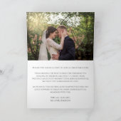 アマルフィ海岸のレモン | あなたの写真とテキスト サンキューカード (内部)