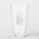 アマルフィ海岸の水彩画 ロマンティックな旅の思い出 タンブラーグラス (裏面)