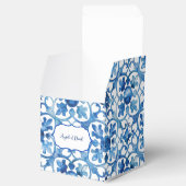 アマルフィ海岸の青と白のタイル、イタリア フェイバーボックス (オープン)