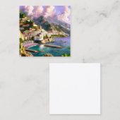 アマルフィ海岸は最も美しい海岸の一つ スクエア名刺 (正面/裏面)