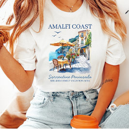 アマルフィ海岸イタリアの家族旅行 Tシャツ