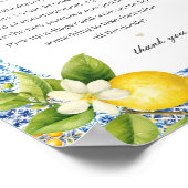 アマルフィ海岸イタリアンおむつ思考ベビーシャワー ポスター (角)