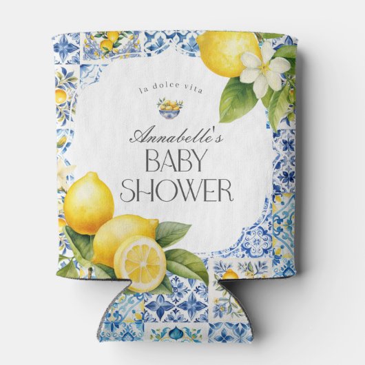 アマルフィ海岸イタリアンの赤ちゃんシャワー好きバーウェア 缶クーラー (裏面)