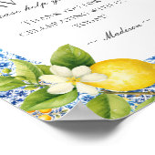 アマルフィ海岸イタリアンビーチ沿岸海面海好行徴候 ポスター (角)