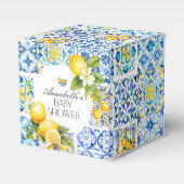 アマルフィ海岸イタリアン赤ちゃんシャワーデザートの好意 フェイバーボックス (正面サイド)