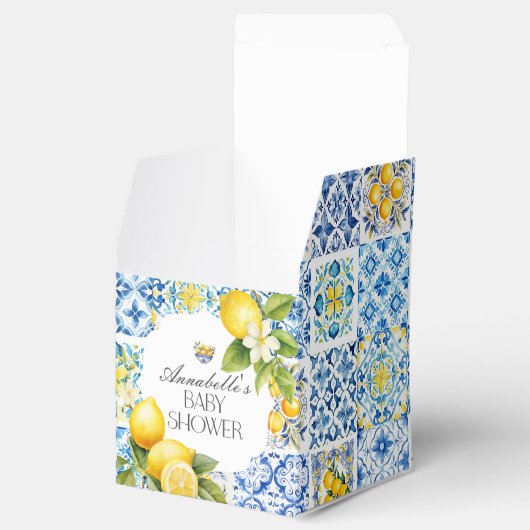 アマルフィ海岸イタリアン赤ちゃんシャワーデザートの好意 フェイバーボックス (オープン)