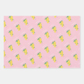 アマルフィ海岸名門私立校風のルーム、ピンク ラッピングペーパーシート (正面2)