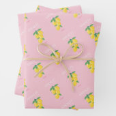 アマルフィ海岸名門私立校風のルーム、ピンク ラッピングペーパーシート (インサイチュ)