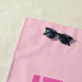 アマルフィ海岸名門私立校風の、旅行、ピンク ビーチタオル (インサイチュ)