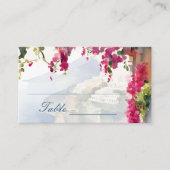 アマルフィ海岸地中海のイタリアンブライダルシャワー プレイスカード (正面)